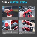 RIDERPM Motorcycle Handlebar Lock Motorcycle Helmet Lock Brake Lock Anti-Theft Grip Lock Combo